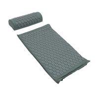 Abaodam Tapis D’acupression Antidérapant Gris 1 Tapis 1 Coussin de Massage Shiatsu Pointes pour Relaxation, Stimulation Circulation Sanguine et Bien-être Quotidien