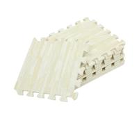 Abaodam Tapis D’éveil en Mousse Eva Imitation Bois 30x30x1 Cm pour Bébé, Lot de 10 Pièces, Tapis de Sol Emboîtables, Antidérapant, Épais, pour Chambre et Salon des Tout-petits