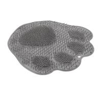 Abaodam Tapis de Bain Antidérapant avec Ventouses Masseur Épurateur Mural pour Tapis de Massage pour Salle de Bain Nettoyage Du Dos Gris