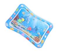 Abaodam Tapis de Jeu Aquatique Gonflable pour Bébé en Pvc Bleu, Coussin Sensoriel Créatif pour Ramper, Stimulation Motrice et Coordination Œil-main, D’éveil Estival pour Nourrissons