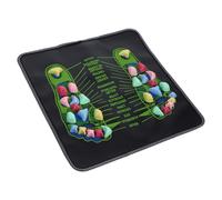 Abaodam Tapis de Massage des Pieds en Pierre Antidérapant Coussin de Réflexologie Plantaire, Massage Précis des Points D’Acupression, Portable pour Usage Domestique et Soin des Jambes