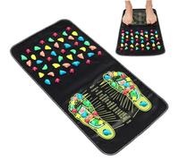 Abaodam Tapis de Massage Pierre Naturelle Massager Plantaire Pratique et Fatigue Usage Domestique Outil de Réflexologie pour Confort et Relaxation