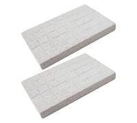 Abaodam Tapis De Massage pour Griffes De Lapin Et Hamster en Pierre à Aiguiser Naturelle, Lot De 2, Compact Et Solide, pour Petits Animaux Et Soins Pédicure