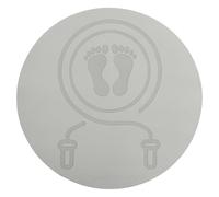 Abaodam Tapis de Saut Antidérapant Tpe 60 CM Gris Tapis d'Entraînement Insonorisé et Amortissant pour Corde à Sauter Maison Polyvalent pour Exercices Intenses et Yoga