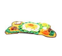 Abaodam Tapis pour Chiens Os Tapis de Nourriture Lavable et Interactif pour Entraînement Nourriture des Animaux pour Activités de Fouille Jeu