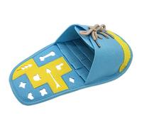 Abaodam Tapis Reniflant pour Chiens de Chaussure Bleu, Coussin d'alimentation Lente en Tissu, Interactif pour Chasse Trésor Stress