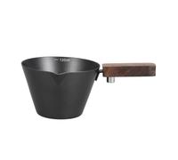 Abaodam Tasse à Café pour Extraction en Acier Inoxydable avec Poignée en Bois et Graduations Précises 4 Oz 120ml Portable Maison