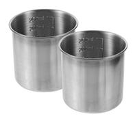 Abaodam Tasses à Mesurer Récipient Gradué 250ml en Acier Inoxydable 2pcs Poignée Ergonomique Cuisine Pâtisserie