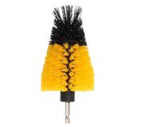 Abaodam Tête de Brosse de Nettoyage et Polissage Motorisée 5 Pouces Jaune pour Perceuse, Accessoire Polyvalent pour Tapis de Sol, Joints et Salle de Bain, Usage Intensif