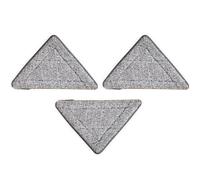 Abaodam Têtes de Rechange Lavable en Fibre Super Absorbante 3pcs Accessoires de Nettoyage Pratiques pour Balai Serpillère Triangulaire pour Sols Durs et Céramique