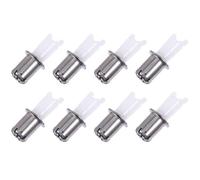 Abaodam Têtes de Tondeuse à Poils de Nez 8pcs de Remplacement en Acier Argenté pour Coupe-poils Confortables et Multi-usages, Accessoires pour Sourcils et Nez