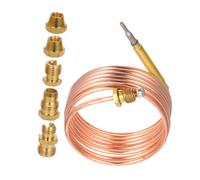 Abaodam Thermocouple pour Cuisinière Et Chauffage Au Gaz 1500 Mm Fil De Thermocouple Remplaçant pour Barbecue Cheminée Poêle Sécurité Contrôle Température Précis