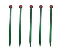 Abaodam Thermomètre à Sol en Verre Vert 10 à 110 °c pour Jardin | Mesure Précise ±1, sans Piles, Suivi du Compost Semis, Usage Maison pour Plates-bandes