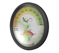 Abaodam Thermomètre et Hygromètre Mécanique pour Terrarium de Reptiles, Haute Précision, Matériau Abs et Aluminium, Sûr et Solide, pour Mesurer Température et Humidité en Intérieur