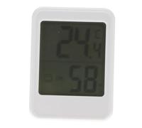 Abaodam Thermomètre Hygromètre Numérique Compact avec Crochet Magnétique Affichage LCD Surveillance Précise Température Humidité pour Intérieur Bureau et Chambre
