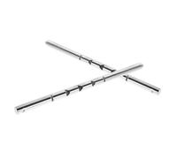 Abaodam Tige D’Appui-tête De Voiture Métal Lot De 2 Poignée Droite pour Siège Auto, Support Porte-Outils, Installation Rapide, Compatible Animaux Et Manteaux, Usage Quotidien Véhicule