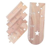 Abaodam Toise Murale Bois Étoiles Garçon Et Filles, Tableau De Croissance Mural Décoration Chambre, Mesure Hauteur Précise, Bois Naturel, Pour Chambre Garçon Et Filles Présent,