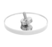 Abaodam Toupie Métal de Bureau Anti-Stress avec Base Blanche Apaisant pour Garçon Fille et Adultes Relaxation et Motricité Fine Cadeau Fête et Décoration Bureau