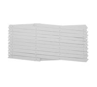Abaodam Treillis Extensible en Bois Traité Anti-Corrosion Blanc H44 Panneau Support pour Plantes Grimpantes Clôture Murale Intérieure et Extérieure Filet de Jardinage Polyvalent pour