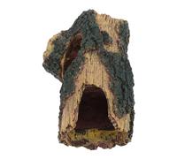 Abaodam Tronc Arbre Creux Résine pour Aquarium Cachette pour Poissons Betta Décor Paysager Artificiel Abri pour Crevettes Ajout Fiable pour Eaux Douces