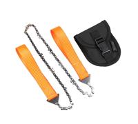 Abaodam Tronçonneuse de Poche et Étui de Rangement, pour Couper Branches Portable en Acier avec Chaîne Extensible en Camping et Chasse