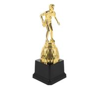 Abaodam Trophée de Tennis de Table en Plastique Or, Résistant la Décoloration, Pièce Décorative Élégante pour Compétition Sportive Scolaire, Design Unique Réutilisable