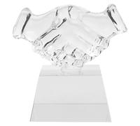 Abaodam Trophée en Cristal Transparent pour Garçon et Filles Petit Trophée de Participation Poignée de Main Récompense pour Compétition Jeunesse Prix Souvenir pour École et Événements