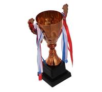 Abaodam Trophée en Métal Or avec Ruban, Récompense Scolaire Élégante | Léger et Facile à Transporter, Cérémonie de Championnat, Cérémonie D’école, Finition Plastique et Métal