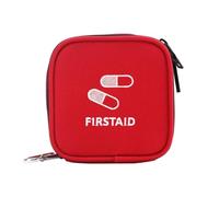 Abaodam Trousse de Compacte en Tissu Oxford Rouge Pochette de Rangement Portable pour Kit Secours Ménager et Randonnée Paquet de Voyage Multifonction pour Soins D’Urgence en Extérieur