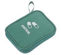 Abaodam Trousse de Secours Compacte en Tissu Oxford Vert, Petite Trousse de Voyage Portable Résistante à L'usure, Kit de Premiers Soins Multifonction pour Maison, Randonnée et Activités