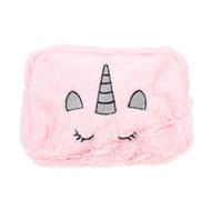 Abaodam Trousse de Toilette Élégante en Peluche Rose Grosse Capacité, Paquet de Rangement de Voyage Portable Facile à Transporter, Style Frais et Adorable pour Maquillage et Cosmétiques