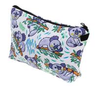 Abaodam Trousse de Toilette Résiliente Imperméable en Polyester Pochette Pratique Motif Koala Adorable à Fermeture Éclair pour Cosmétiques Maison Salle de Bain