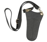 Abaodam Trousse pour Ciseaux de Coiffeur en Tissu Noir Compacte Design Créatif et Protection Pratique pour Rangement Sécurisé des Ciseaux de Coiffure