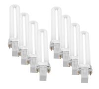 Abaodam Tube de Lampe UV 9w en Verre Blanc 8 Pièces pour Lampe à Vernis Gel, Pratique, pour Manucure DIY et Salons Professionnels
