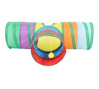 Abaodam Tunnel de Jeu Pliable pour Lapins et Chats, Tube en Tissu Solide, Cachette Intérieure pour Petits Animaux, Taille Moyenne, Accessoire Ludique