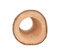 Abaodam Tunnel en Bois Massif Naturel pour Hamster à Mâcher Sain et Sécurisé Hauteur 11 CM Diamètre Intérieur 6 CM Tunnel Amusant pour Petits Animaux de Compagnie Habitat et Jeu
