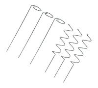 Abaodam Tuteur pour Plante en Métal Argenté Spirale Léger et Résistant à l'usure, Support pour Dendrobium Officinale et Cactus de Crabe en Intérieur ou Jardin