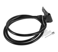 Abaodam Tuyau de Pompe à Air pour Vélo de Route 125 CM Noir Plastique Accessoire de Remplacement Compatible Pompe à Vélo Outil de Gonflage Résistant au Froid pour Usage Extérieur et