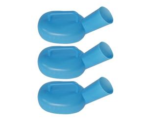 Abaodam Urinoir Portable Bleu en Plastique Pratique et Facile à Transporter 3 Pièces, Grosse Capacité pour Camping et Voyage, Adapté aux Femmes Enceintes et Personnes Âgées Réutilisable