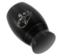 Abaodam Urne Funéraire pour Animaux Durable Urne Commémorative pour Cendres de Chien et Chat Petit Contenant Cendrier pour Souvenir Finition Noire et Résistante