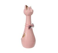 Abaodam Urne Funéraire pour Chat 550 ML Rose Oreilles Dorées Petite Urne Commémorative Étanche pour Cendres D’Animaux de Compagnie Coffret Souvenir Décoratif pour Mémoire Féline