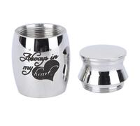 Abaodam Urne pour Animaux De Compagnie Urnes Décoratives Mémorial De Patte Pot Urne Créative pour Animaux De Compagnie Urne Funéraire Cendres Incinération Acier Inoxydable Silver