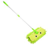 Abaodam Vadrouille Balai Taille Enfant Vadrouille Plate Fournitures De Nettoyage Jouets pour Enfants Mini Vadrouille Vadrouille pour Enfants Enfant Plastique Green