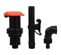 Abaodam Valve Anti-vol Rapide pour Irrigation Jardin Plastique avec Clé Coude et Connecteur Installation Facile et Protection Débris Robinet Sécurisé pour Arrosage Extérieur