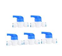 Abaodam Vanne à Boisseau Sphérique Tubulaire 1/4 pour Système d'eau Ro Raccord Rapide Mini- Connecteur Standard Facile à Installer 5 Pièces
