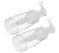 Abaodam Vaporisateur pour Barbier 2pcs 180ml en Pet Mécanisme Intérieur et Buse Verrouillable, Flacon Pulvérisateur de Poudre Transparent pour Coiffure Professionnelle