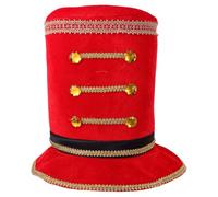 Abaodam Velours Chapeau Casse-Noisette Accessoire Noël, Rouge Adulte | Style Vintage, Prop Photo Polyvalent, pour Clips Courts et Performances, Ambiance Christmas et Xmas