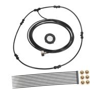 Abaodam Ventilateur Brumisateur pour Terrasse Extérieure Kit De Brumisation avec Adaptateur Système De Rafraîchissement par Brume pour Espaces Plein Air