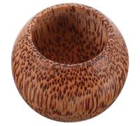 Abaodam Verres à Vin sans Pied en Bois Rond Maison, Tasse à Thé Multifonctionnelle Élégante et Unique, pour Servir Boissons Alcoolisées ou Non