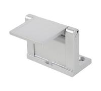 Abaodam Verrou de Sécurité en Alliage de Zinc pour Porte D'intérieur, Loquet de Nuit D'hôtel Argenté, Renfort de Serrure de Porte Compact, Installation Facile sans Outil, Protection Vie
